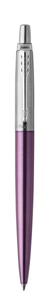Parker Jotter Ballpoint Pen-Victoria Violet Chrome Trim-Med Nib, Blue ink