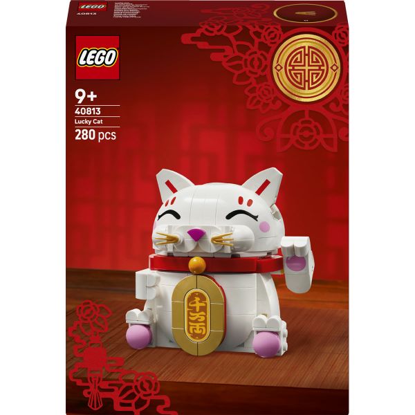 LEGO® Lucky Cat Good Luck Decor Piece Building Kit 40813