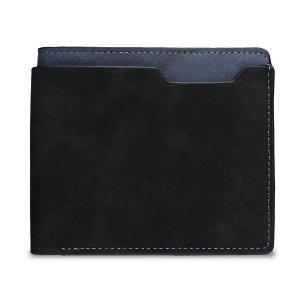 Slim Bifold Wallet PU Leather for Men with ID Window &amp; Card Slots Fashion