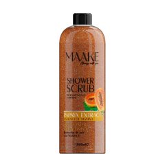 MAAKE Papaya Glowing Shower Gel Scrub/Exfoliating 1000ml Bottle