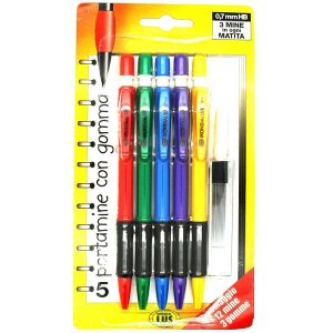 Soft Grip 0.7mm HB Mechanical Refillable Pencil With Extra Lead &amp; Eraser