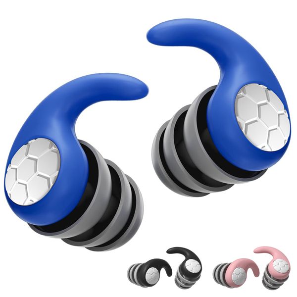 QYNIAL 3 Pairs of Reusable Waterproof Soft Silicone Swim Earplugs