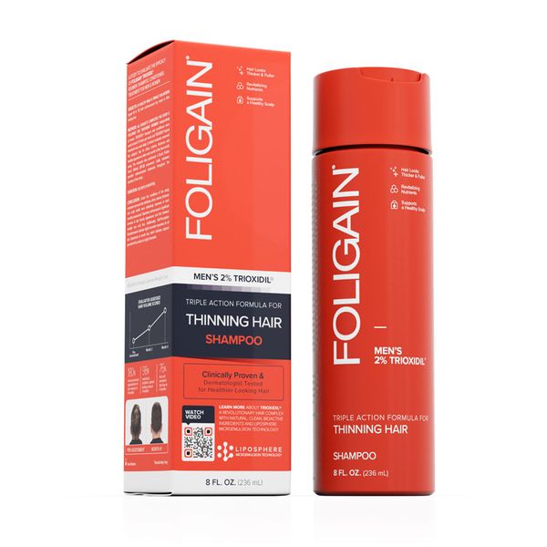 Foligain Men Stimulating Shampoo for Thinning Hair - 236ml