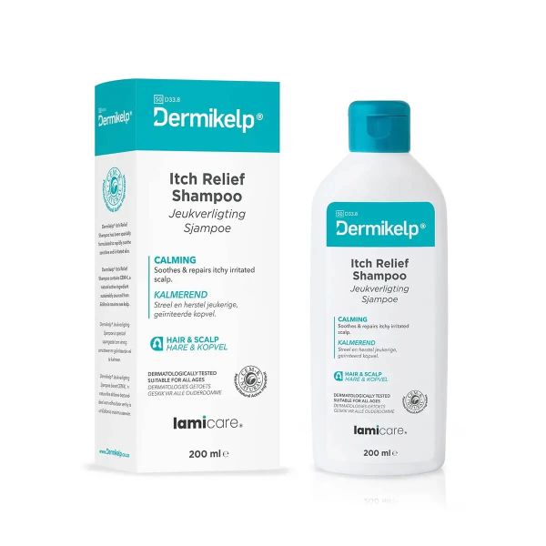 Dermikelp Itch Relief Shampoo - Soothing Care for Sensitive Scalps 200ml