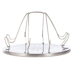 Camping Toaster Folding Rack Bread Grill Stainless Steel OutdoorCooker Gift