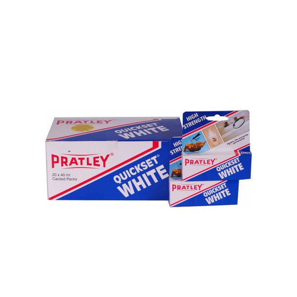 Pratley - Quick Set Glue - White - 36ml - 2 Pack