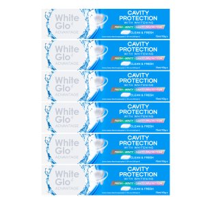 White Glo Advantage Toothpaste Cavity Protection 75ml (6 Pack)