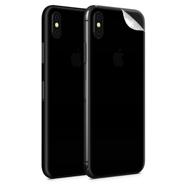 Matte White Vinyl Skin for iPhone XS - Two Pack