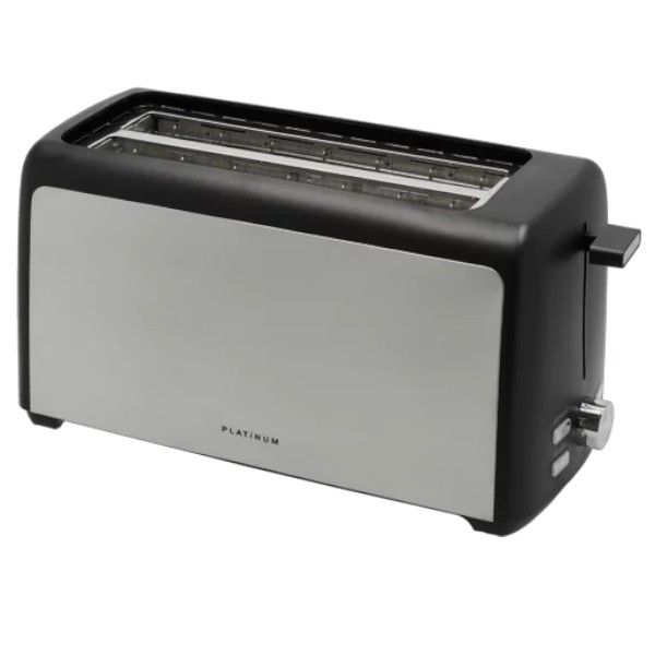 Platinum 4-Slice Toaster 1400W Adjustable browning control Reheat Defrost