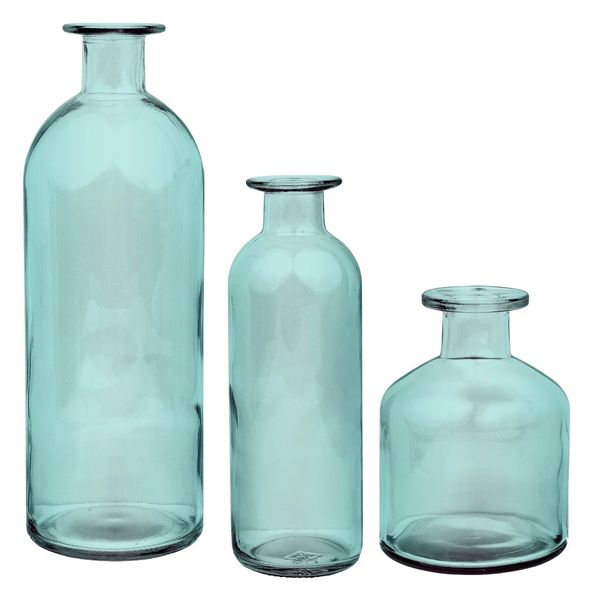 Home Decorative Nordic Glass Bottle Flower Vases 3-Piece Special