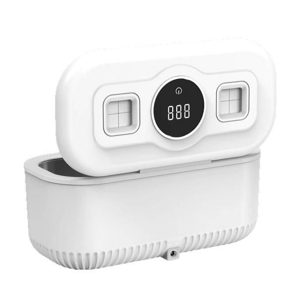 LED Mini UV Nail Lamp With French Stamp Attachment - White