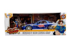 Jada Street Fighter 1:24 1993 Mazda RX-7 with Figure