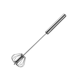 12inch Stainless Steel Semi-Automatic Whisk, Hand Push Rotary Blender Egg W