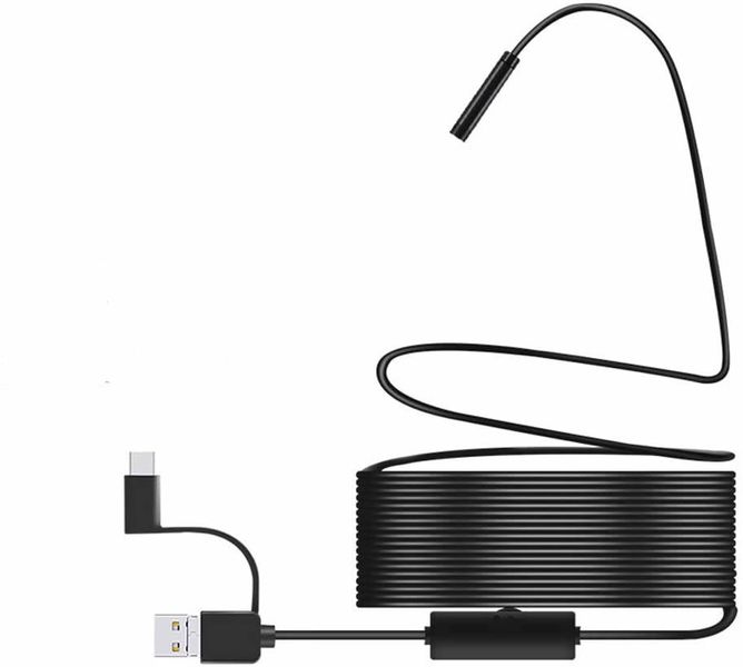 8MM Android Endoscope Camera 3 IN1 Micro USB Type C Borescope Mini Camera