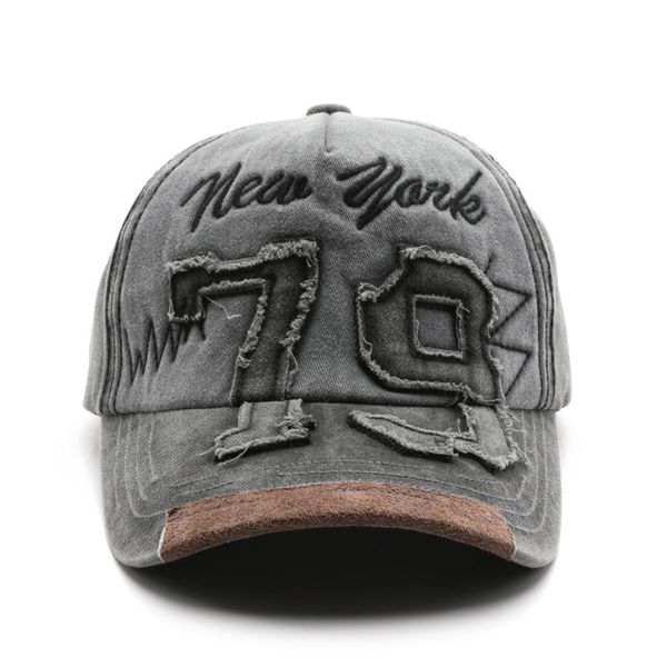 Retro Washed Embroidered Dad Hat, Outdoor Sun Protection Baseball Cap