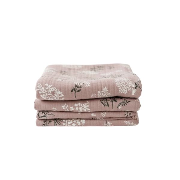 Flowery Baby/Toddler Muslin Throw L