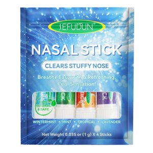Nasal Suction Stick Inhaler - Clears Stuffy Nose - Fresh Cooling Sensation