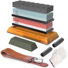 Knife Sharpening Stone Double Side Whetstone Knife Sharpener Kit