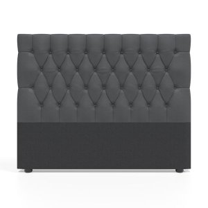 BAM! Deep Buttoned Headboard - Charcoal