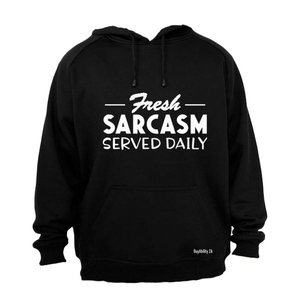 Fresh Sarcasm - Mens - Hoodie - Grey