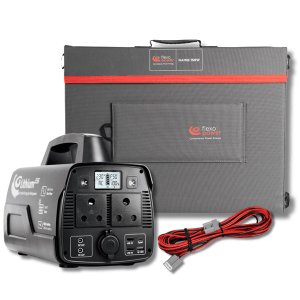 Flexopower Lithium555 UPS &amp; Namib150W Solar Panel with 10m Extention Cable