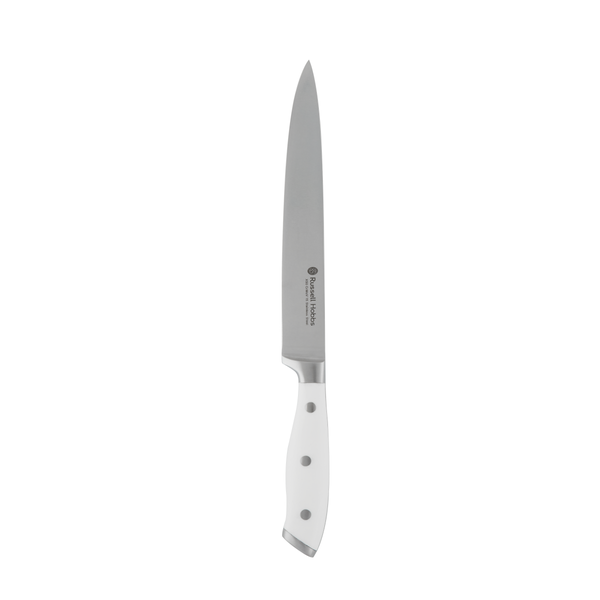 Russell Hobbs White Carving Knife | 20.32cm Stainless Steel Blade