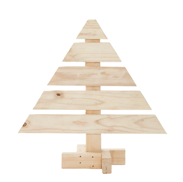 Reclaimed Medium Pallet Wood Christmas Tree - Rustic Holiday Decor
