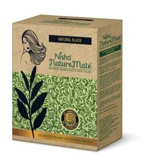 12 packets 10g Nisha Nature Mate Natural Henna Based Hair Color No Ammonia