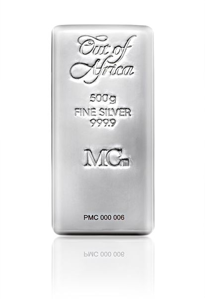 MetCon Out of Africa 500g 999.9 Fine Silver Bar