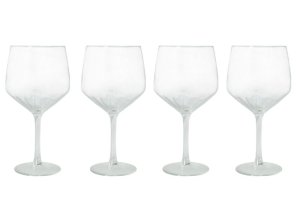 Excellent Housewares 4 Piece Gin Glass 610ml