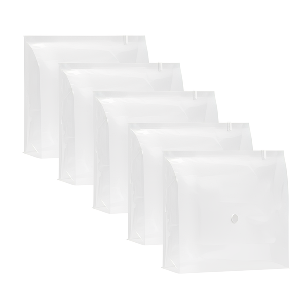 VUSIGN Hanging Vacuum Storage Bag - M size &amp; 5-Pack &amp; Transparent