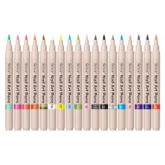Sioux 18-Color HEMA-Free Nail Art Doodle Acrylic Pen - Precision Drawing