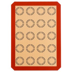 Macaron Baking Mats - Red/Light Brown
