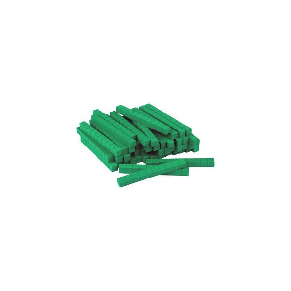 EDX Education Base Ten Plastic Green Rods - 50 Piece
