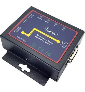 Ethernet RJ45 Converter To RS232 Serial Device Adaptor