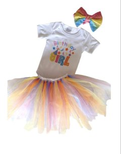 Little Leila- Birthday Girl Tutu Set