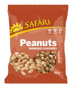 Safari Barbeque Flavoured Peanuts 450g