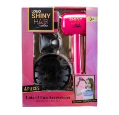 Liduo Battery Operated Hair Salon Toy Hair Dryer Set with Sound (4pcs)