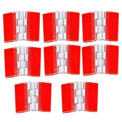 Tool DIY Self-Adhesive Transparent Folding Acrylic Hinges 8 Pieces - 4.5cm