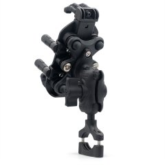 Motorcycle Phone Mount With Vibration Dampener 1-Hand Operation