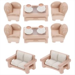Miniature Ornament Tiny House Sofa Tea Table Sofa Model Tiny Sofa Toy