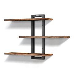 MIkaco Wall-Mounted Wood 3 Shelves