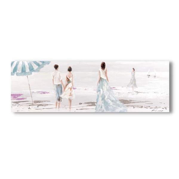 Canvas - Coastal Scene - Romantic Beach Wedding - 1500x500mm
