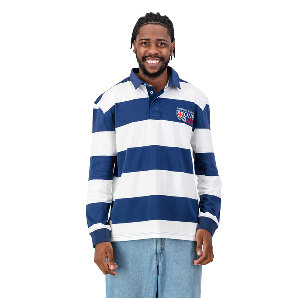 Old School St Stithians Long Sleeve Rugby Jersey - Navy