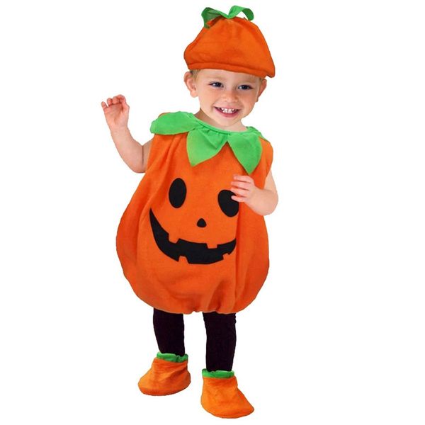 Kids Children Halloween Pumpkin Costume 110Cm