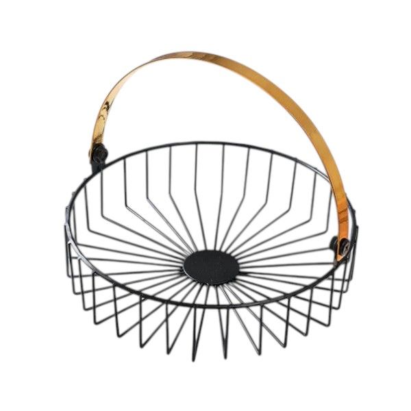 Multi-Purpose Iron Fruit Basket - Black