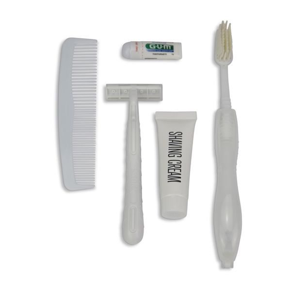 Hygiene Travel Set - Capsule - White - 5 Piece