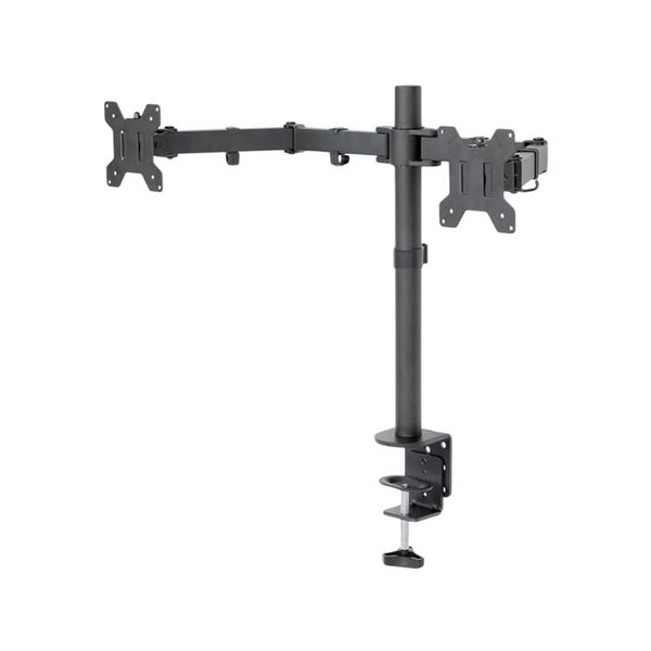13-27 Inch Universal Fully Adjustable Dual LCD LED Monitor Desk Stand