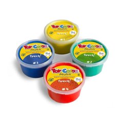 Toy Color - Multisensorial Superwashable Tempera Paint for Kids: 4x180ml