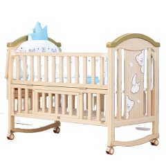 Convertible Wooden Baby Crib